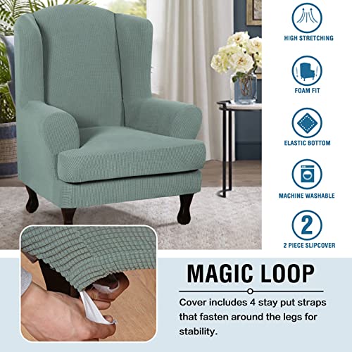 Revêtement de canapé extensible vert pastel finition haut de gamme