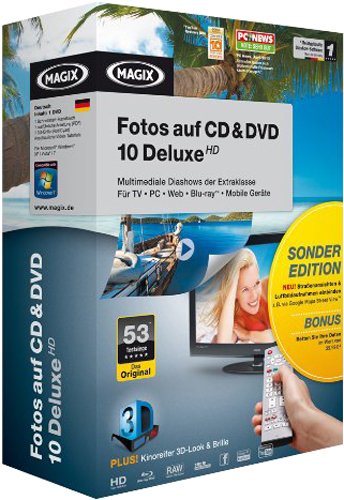 Preisvergleich Produktbild MAGIX Fotos auf CD & DVD 10 Deluxe HD Sonderedition