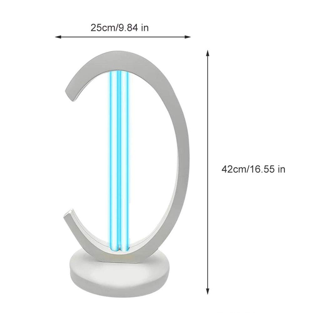 Lámpara de esterilización ultravioleta de 38 vatios, luz de desinfección UV Lámpara de germicida de ozono UVC Luz de esterilización portátil para el hogar