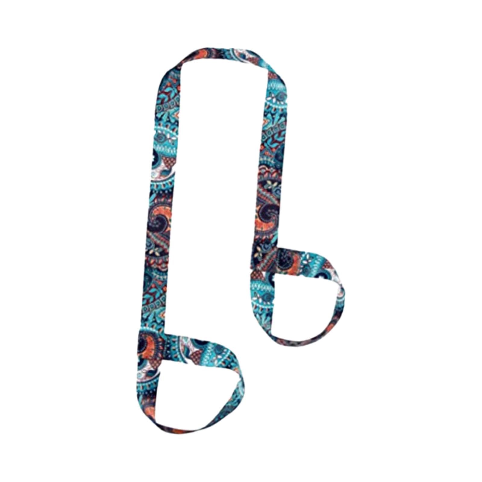 LOOM TREE Yoga Mat Strap Men Women Adult Yoga Mat Carrier Strap for Gym Sports Pilates Blue | 1Yoga Mat Strap | Material ~ Polyester | Color ~ Blue