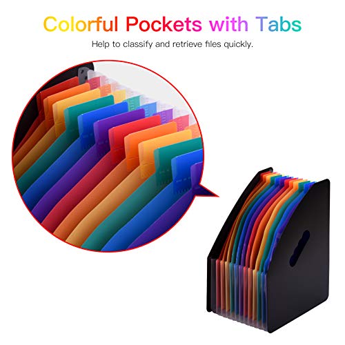 Kiboule Pasta De Arquivo Expansível De 12 Bolsos Organizador De Arquivos Tamanho Carta A4 Organizado