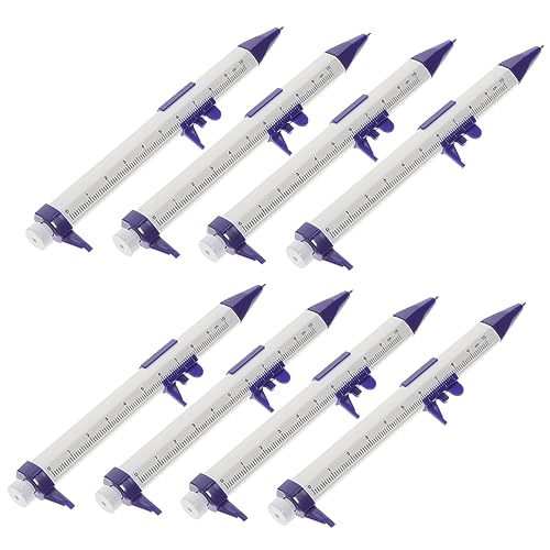 Lurrose 8pcs Ruler Ballpoint Pen Caliper Ball-point Pen Student Ballpoint Pen Office Supply Smooth Writing Experience