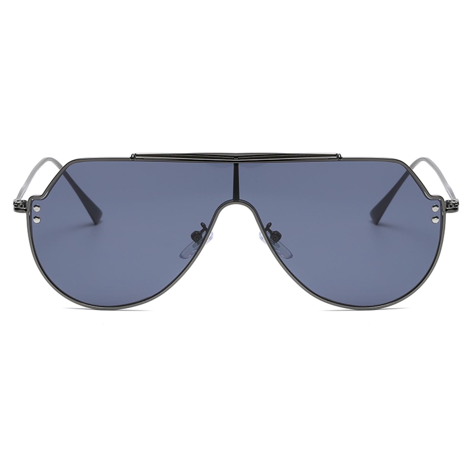 Gafas de sol con protección UV400 | Montura de aleación extragrande | Para hombre y mujer, ideal para deportes al aire libre y conducción
