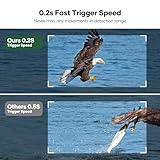 Wildlife Camera WiFi Bluetooth, 48MP 30fps Solar Infrared Trail Camera with Night Vision Motion Activated 0.2s Trigger Trail Cam with 32GB SD Card, 2000mAh Battery Rechargeable for Wildlife Scouting - Image 6