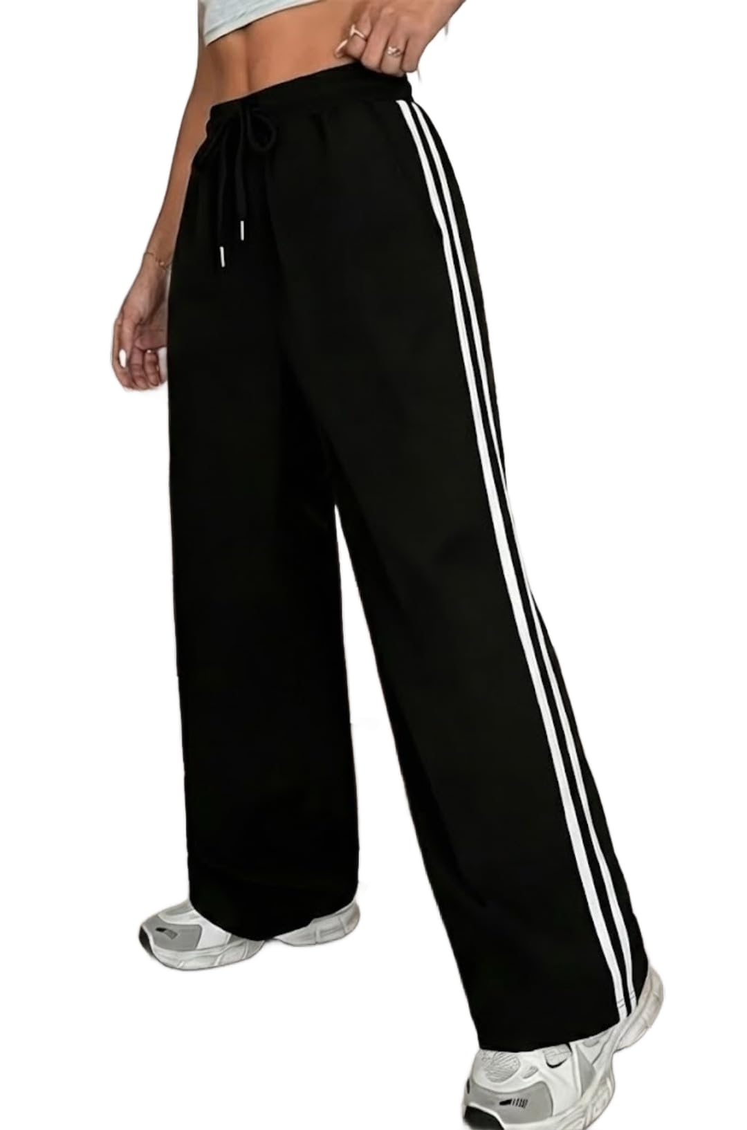 dockstreet Track Pant for Women || Baggy Fit || Track Pants || Full Elastic Jogger Track Pant ||-picture-19