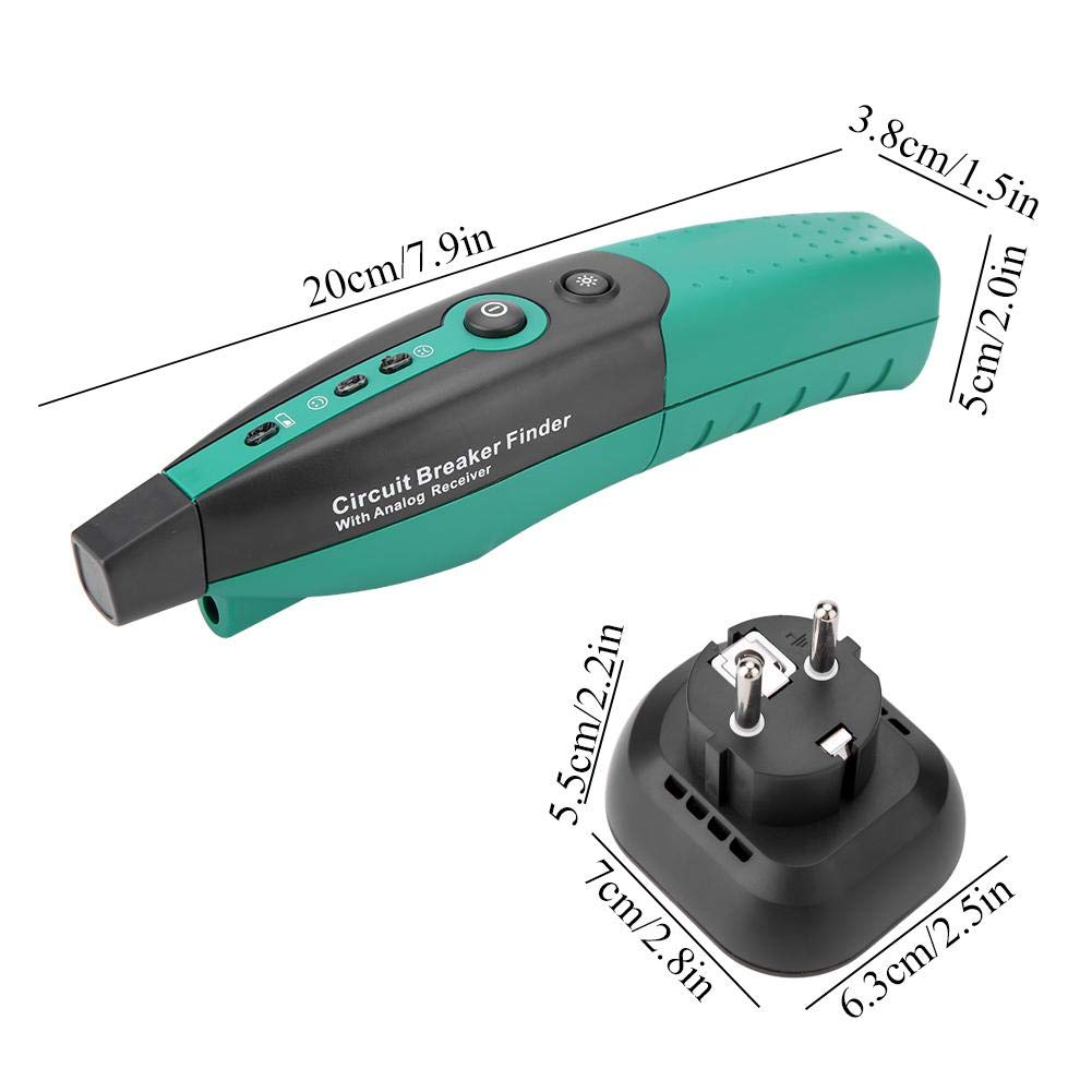 Testeur de Disjoncteur, Ms5902 2-en-1 Localisateur Automatique de Défauts de Circuit pour Prises Électriques, Détecteur de Fusibles, Détecteur de Fil de Terre, Testeur Multifonction (220V EU)