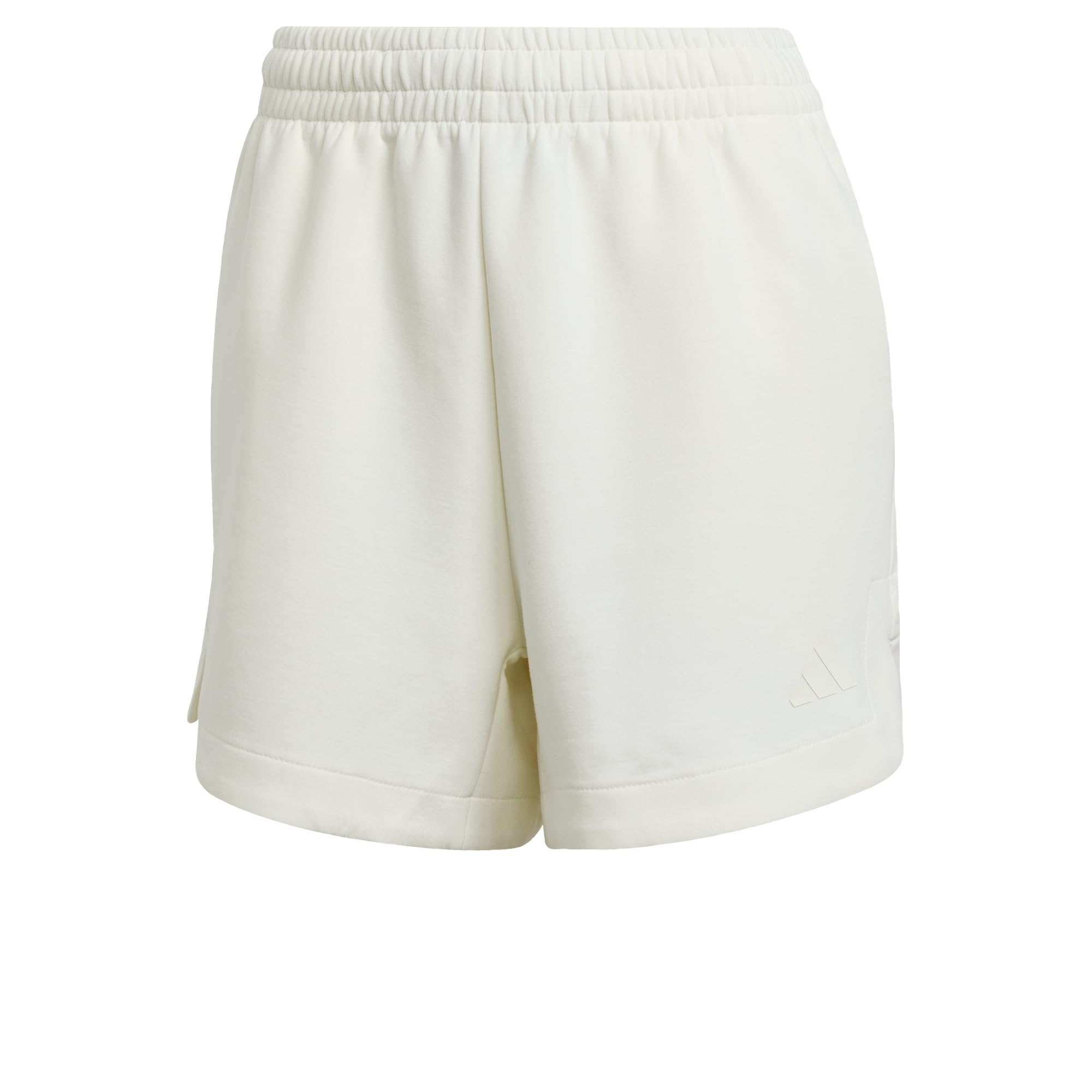 adidas Women's Soft Lux Shorts, Off White, M