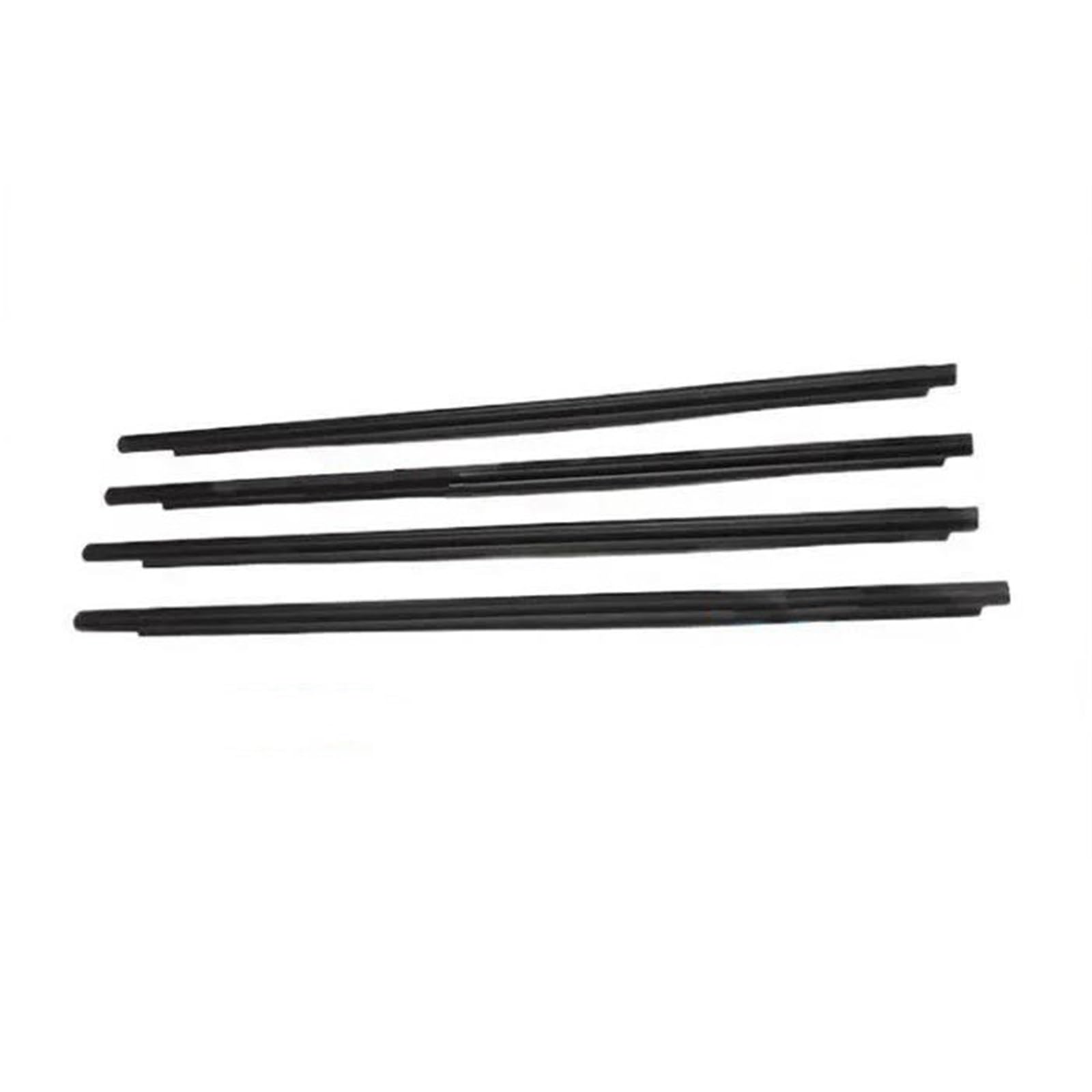 for Subaru for Forester 2004-2007 61280-SA010 4 Pcs Black Outside Window Glass Rubber Shell Weatherstrip Car Weather Stripping