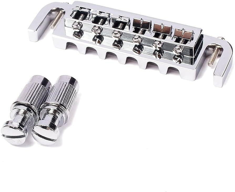 Generic Badass Style Intonatable Adjustable Wraparound Combination Guitar Bridge Chrome