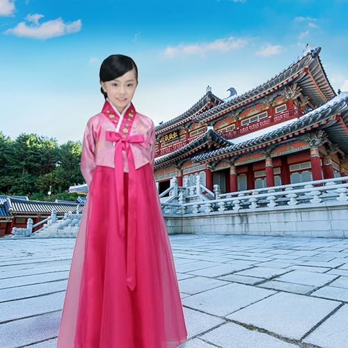 Disfraz Completo Hanbok para Niñas 8-9 Años Morado miniatura 2