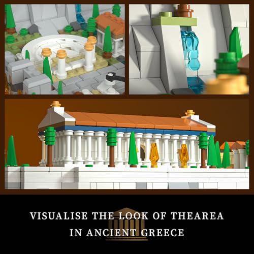 Givenni Architecture The Acropolis in Athens Building Sets; Collectible Model for Adults; Home Décor Model Building Kit, Creative DIY Activity, Famous Landmarks Collection (1947 Pieces) - Image 6
