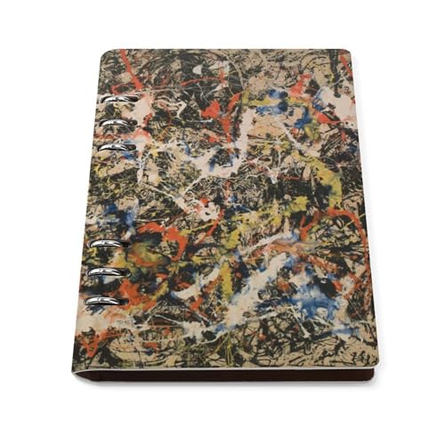 ノート ジャクソン・ポロック Jackson Pollock メモ帳 バインダーノート A5 6穴 90枚 てちょう ハードカバー メモ ンダー A5サイズ 横罫線 ??本 文房具 オフィス用品 ルーズリーフ 学生 キャンパス おしゃれ プレゼント 贈り物