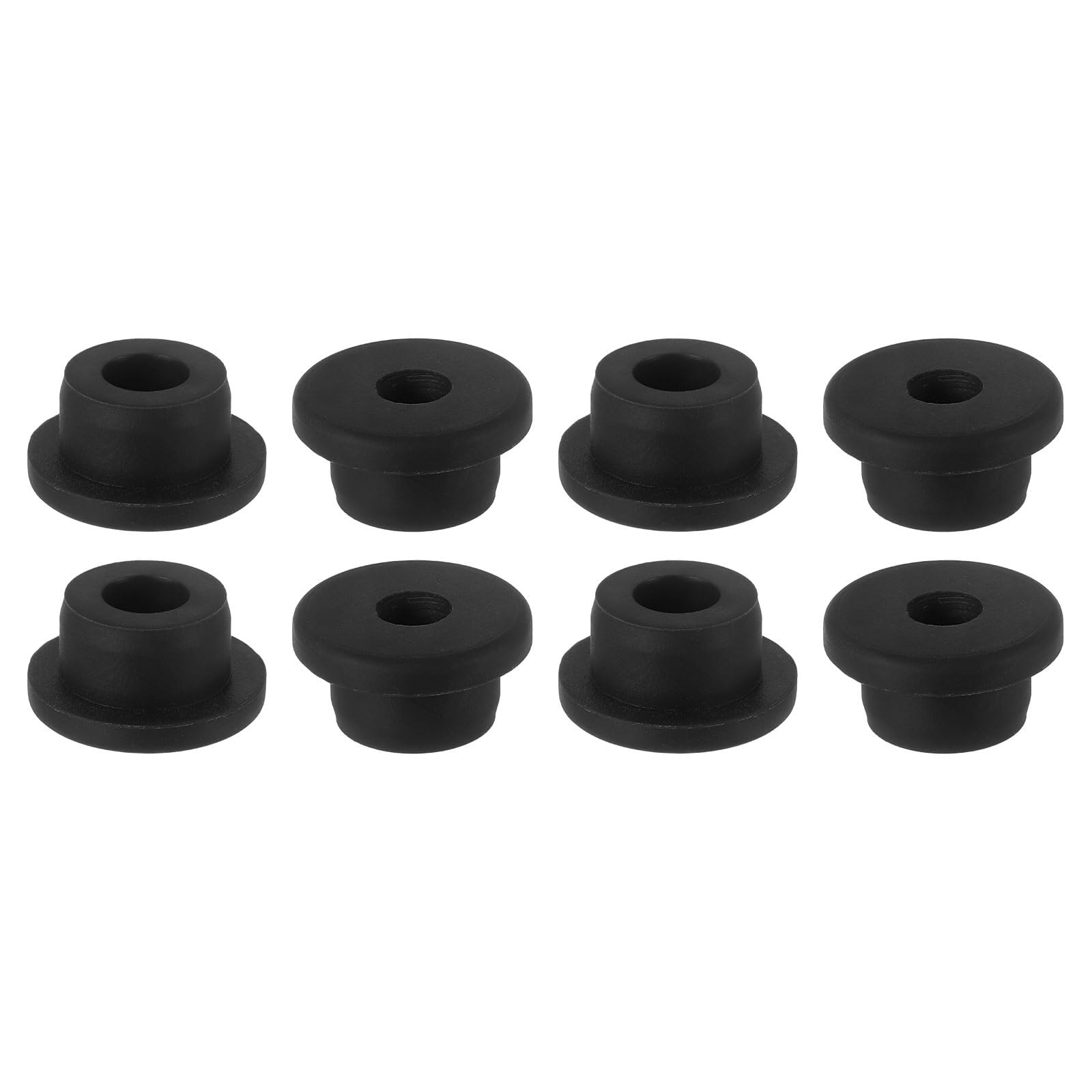 Kravonix 6Pcs Rubber Grommet 19mm Drill Hole, 10mm ID Hole Black Silicone Hole Plug Gasket for Machinery, Automotive and Wiring Applications