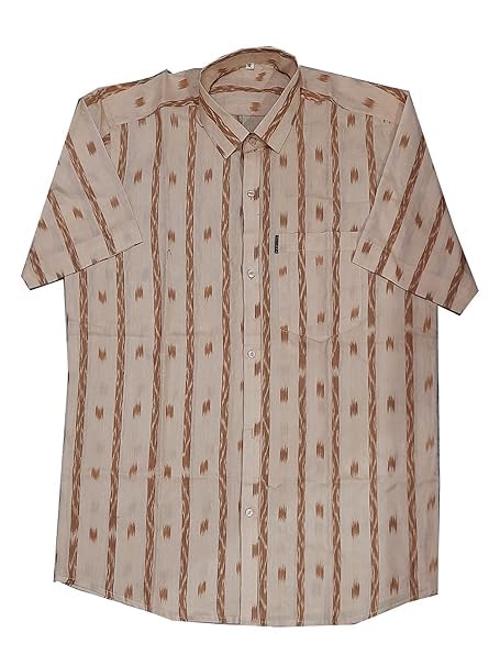 Image of Odisha Handloom 100% Pure Cotton unstitched Sambalpuri Pasapali Shirt fabric for Men /Boys Odisha Traditional kurta Soft & Breathable Natural Cotton fabric