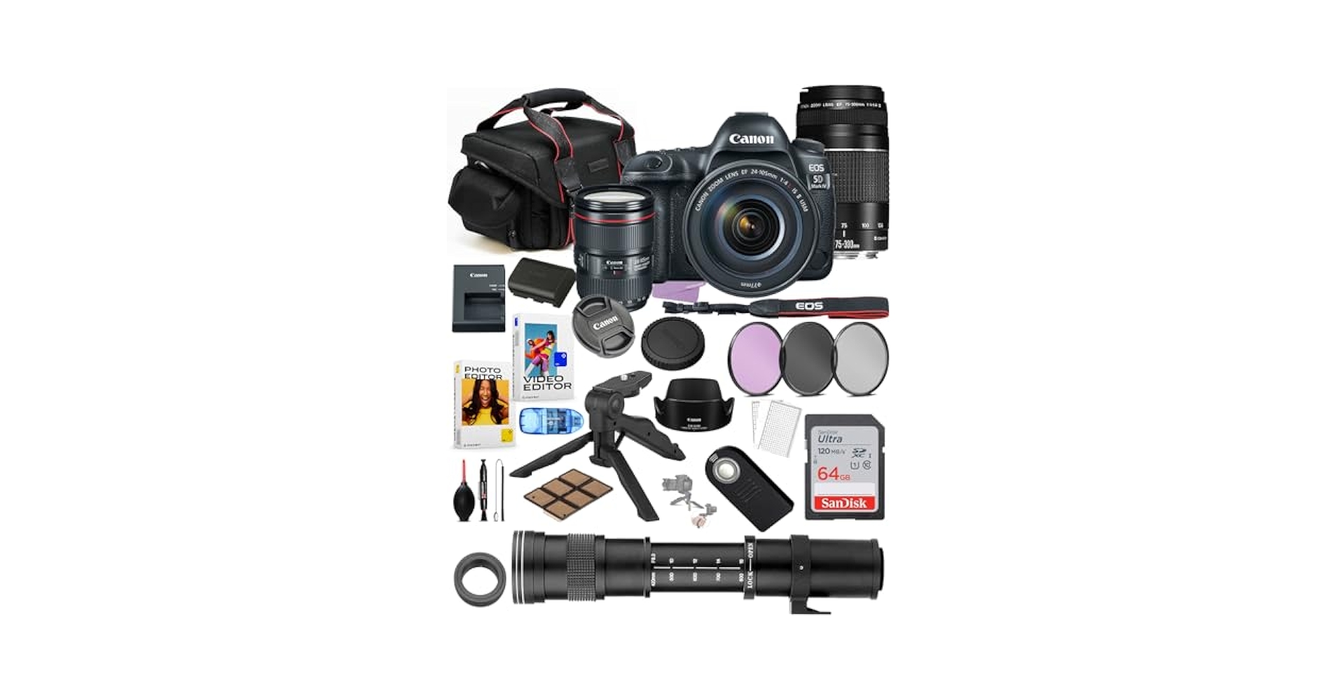 Amazon.com : Canon EOS 5D Mark IV DSLR Camera with 24-105mm
