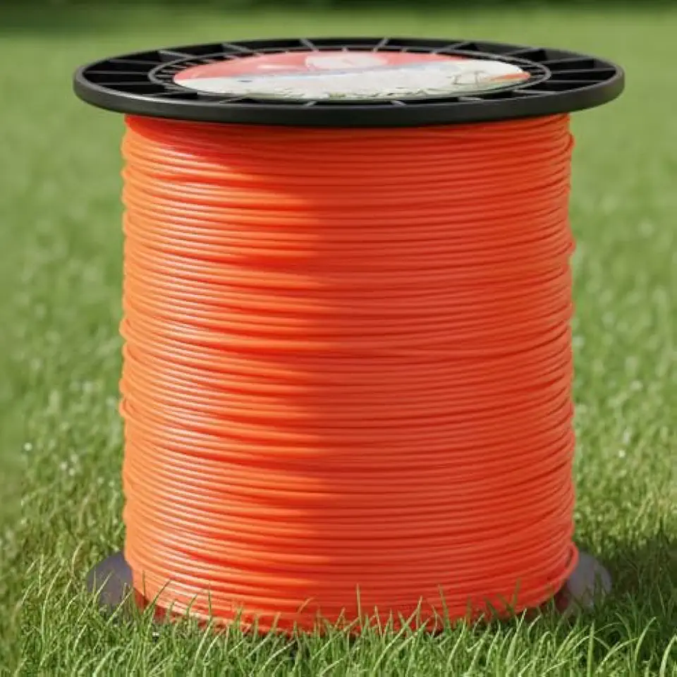 Bobina Fio De Nylon Roçadeira 3mm Rolo 2kg Quadrado Resistente