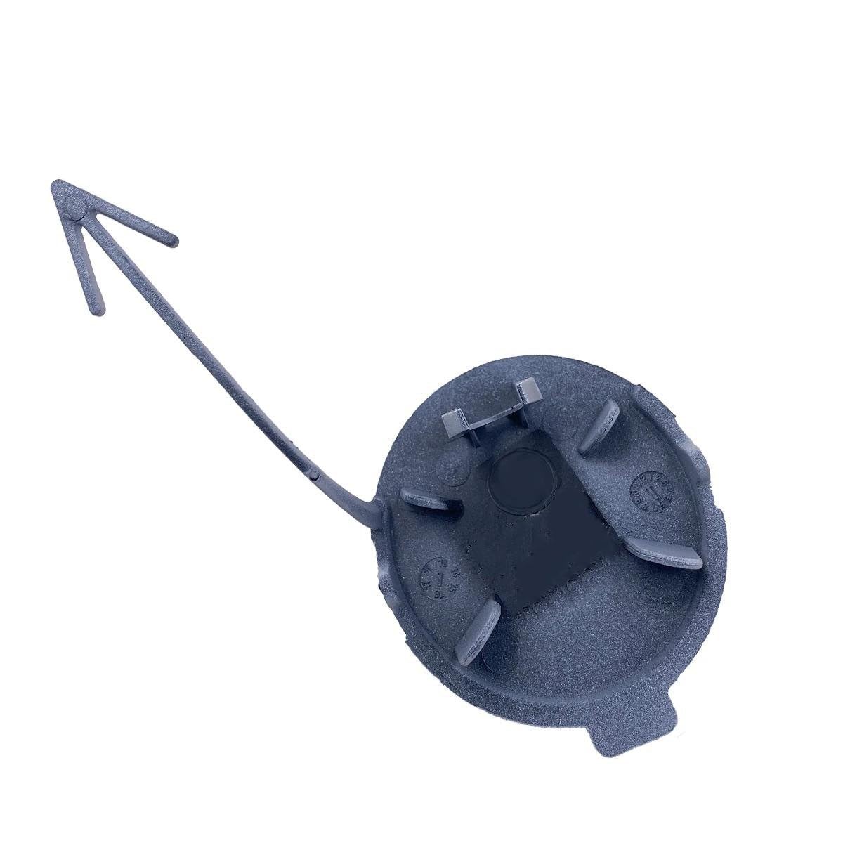 Cache Couvercle Crochet Remorquage Pare Chocs Avant pour VW pour Polo 5 6R 1ère Phase Hatchback 2010 2011 2012 2013 6R0807241D(Gris doré Froid)
