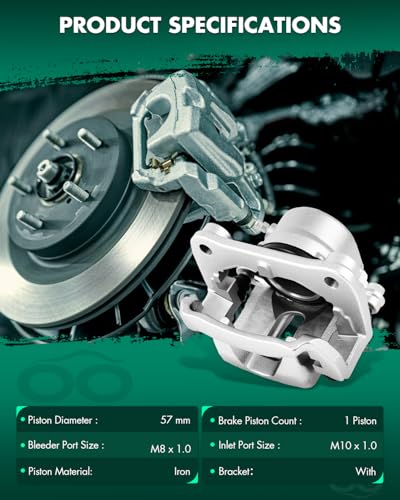 Image of SCITOO Front Passenger Disc Brake Caliper 19B1910 For Suzuki For Grand Vitara 1999-2005,For Suzuki For Sidekick 1996-1998,For Suzuki For XL-7 2002-2004,With Bracket 1PC
