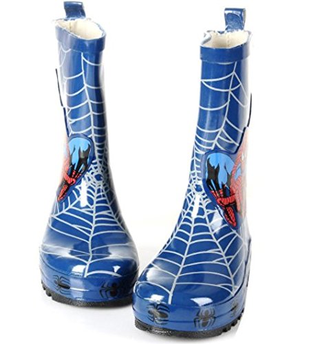 Spider-Man Boy Kids Wellington Boots Wellies Rain Boot (Toddler/Little Kid) (13M US Little Kid) Blue