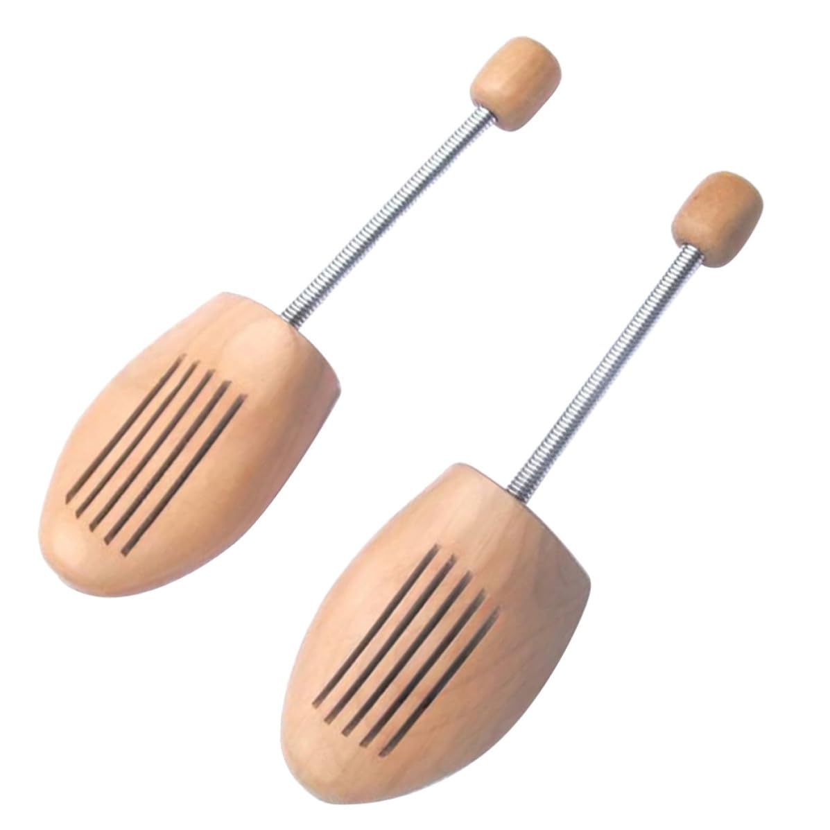 MAGICLULU 4 Pares de Hormas Ajustables de Madera y Metal para Zapatos de Hombre y Mujer Diseño de Resorte que Conserva la Forma y Previene Arrugas