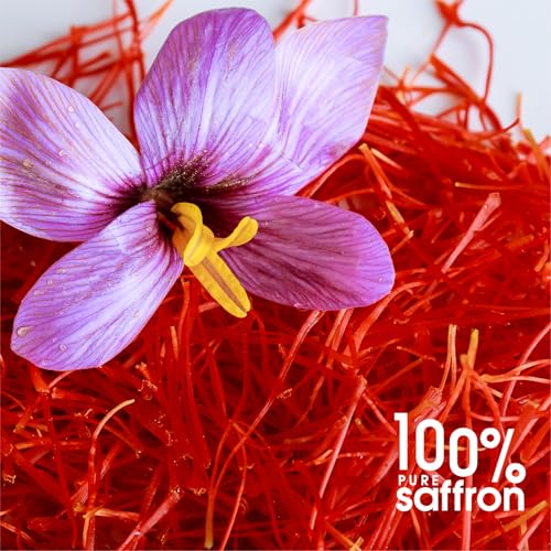 Image of Eurohaus Pure Kashmiri Kesar Saffron | Grade A+++ Saffron Threads | Rich Aroma Natural Color & Long Threads for Milk Tea Kheer Biryani Sweets Desserts Cooking and Pooja Use | 1 Gram