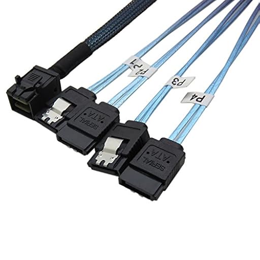 YIWENTEC - Cable de Disco Duro Interno HD Mini SAS (SFF-8643 Host) a 4X SATA (Target) 8643 SATA 0.5M | Ya disponible en tu tienda friki favorita! En mundofriki.es!