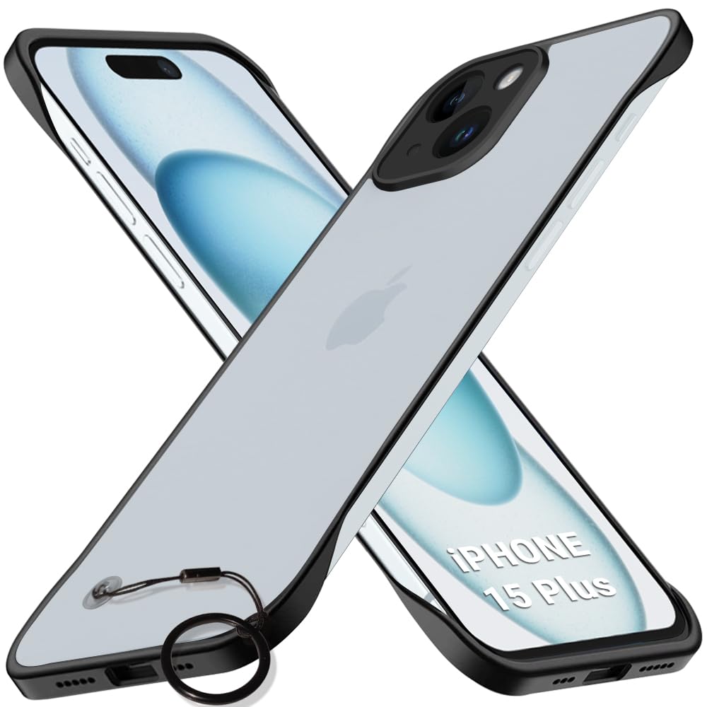 TheGiftKart Hybrid Ultimate Slim Back Case Cover for iPhone 17 | Lightweight Profile | Frosted Matte Translucent Hard Back Case Cover for iPhone 17 (PC & TPU, Black Sides) — Amazon image 15