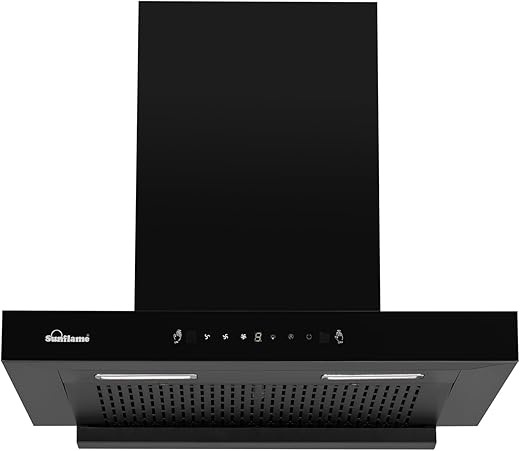 Sunflame Glanza High Efficiency Filterless 60cm Chimney | 1250 m³/h Suction Capacity | 1-Year Product and 5-Year Motor coverage | Heat Auto-Clean |…