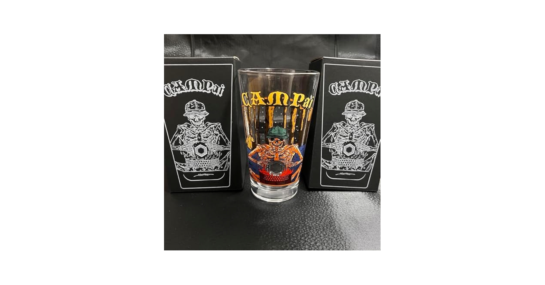 【新品未使用】ヒルズフィールド　キャンプぁい　パイントグラス　2個セット Amazon.co.jp: ヒルズフィールド キャンプぁい パイントグラス 2