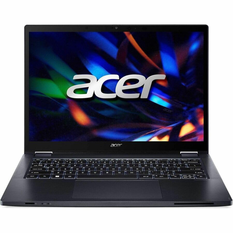 Image of Acer TravelMate P4 Spin 14 TMP414RN-53 TMP414RN-53-7563 14 inch Touchscreen Convertible 2 in 1 Notebook - WUXGA - 60 Hz - Intel Core i7 13th Gen i7-1355U - 32 GB - 1 TB SSD - English Keyboard - Blue