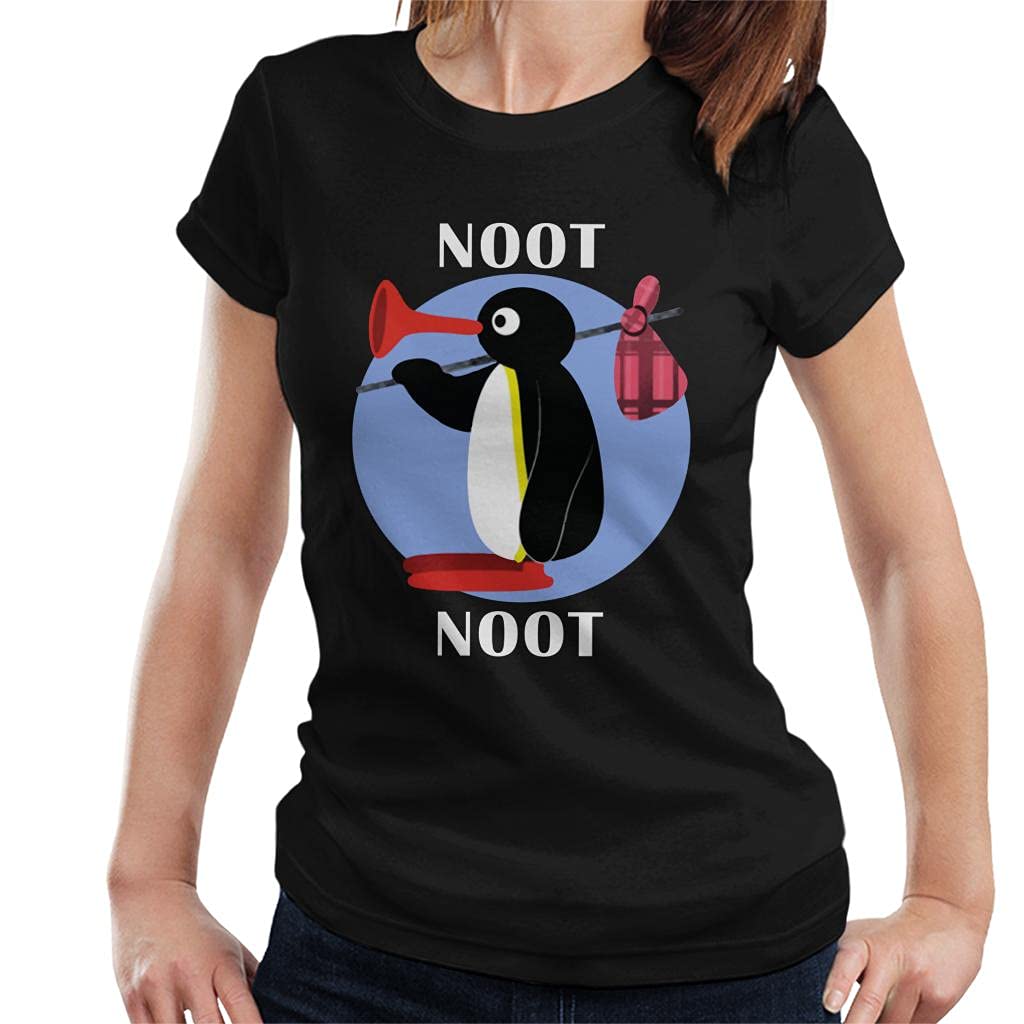 Cloud City 7 Pingu Noot Noot Women's T-Shirt Black