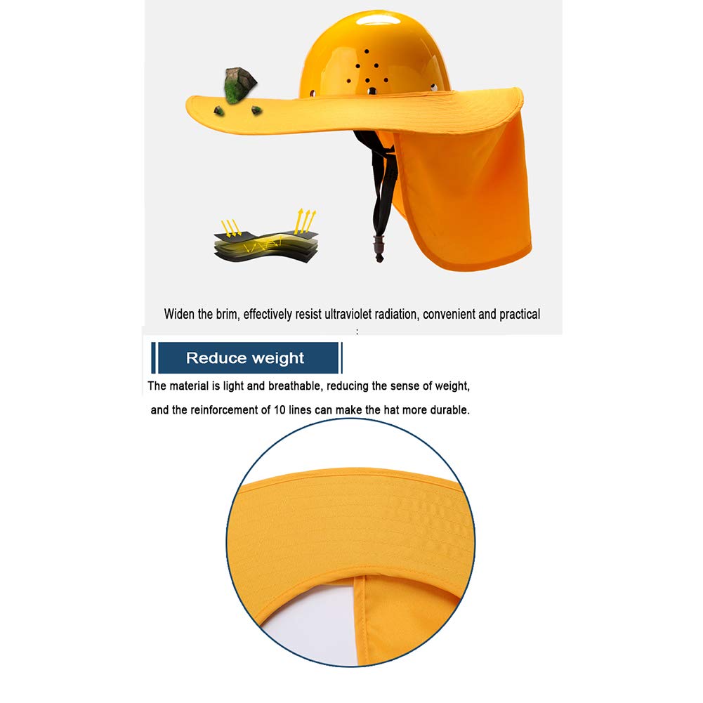 Casco de Seguridad Industrial, Casco de construcción rígido, arnés de 6 Puntos, Casco de Protección, Casco de Trabajo Casco