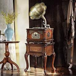 YAMMY Tourne-disques, boîte à Musique Tourne-Disque rétro, Tout-en-Un phonographe Vintage Gramophone nostalgique pour… - Les Beatles, Paul McCartney, John Lennon, RIngo Starr, George Harrison YAMMY Tourne-disques, boîte à Musique Tourne-Disque rétro, Tout-en-Un phonographe Vintage Gramophone nostalgique pour… – Image 2