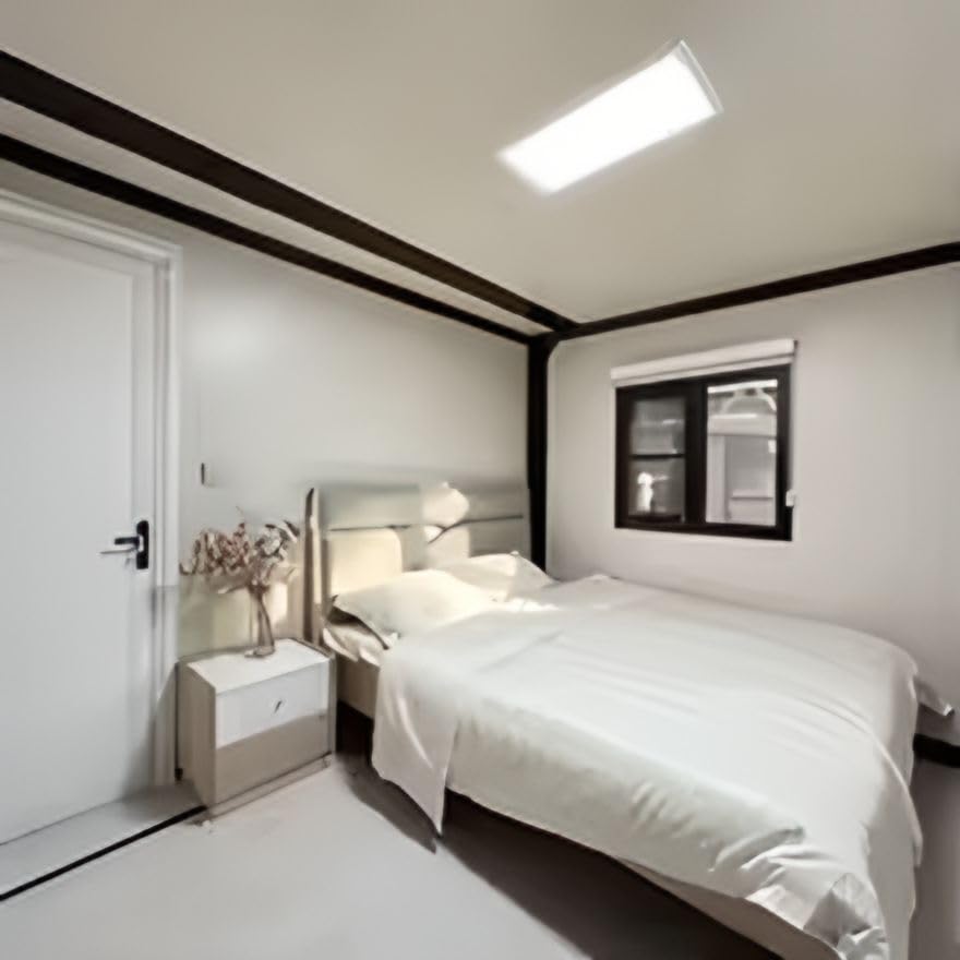 Portable Tiny Homes for Sale Prefab 20ft 40ft, Mobile Expandable Container Tiny Houses to Live in for Adults with 2-3 Bedrooms 1 Fully Kitchen & Bathroom for Hotel Booth Office, Modular Foldable Home - Image 5