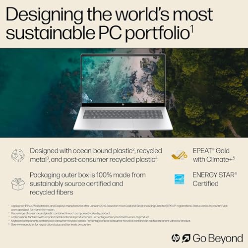 Image of HP 15.6inch Touchscreen Laptop Computer - Intel 13th Generation Core i7-1355U(10-core), Intel Iris Xe Graphics, 1920 x 1080 Full HD, 300 nits, Wi-Fi6, Bluetooth, Windows 11 Pro(32GB RAM | 1TB SSD)