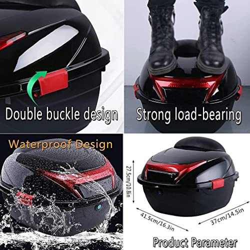 Baúl para Motocicleta universal con cerradura 6