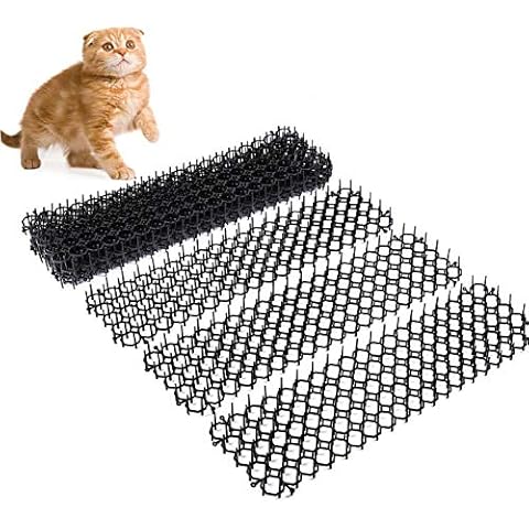 10 Stück/Packung Katzenabwehr Spikes Katzenschreck für Garten Anti-Katzen-Dornengitter Tier-Barriere Streifen Katze Tierabwehr Scat Spike Matte Cat Scat Repellent Mat Cover