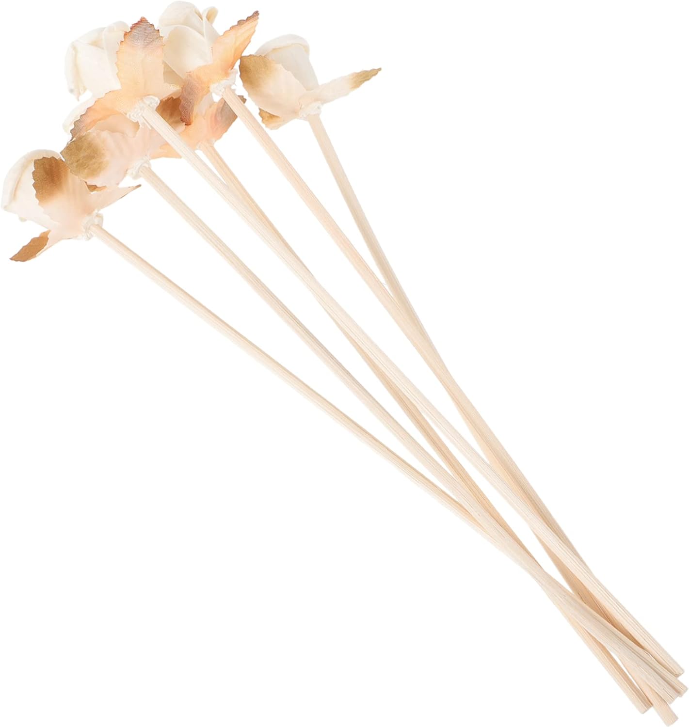 6pcs Natural Essential Oil Diffuser Sticks for Office Desk Mini Aromatherapy Diffuser Sticks Flower Shape No Flame Needed