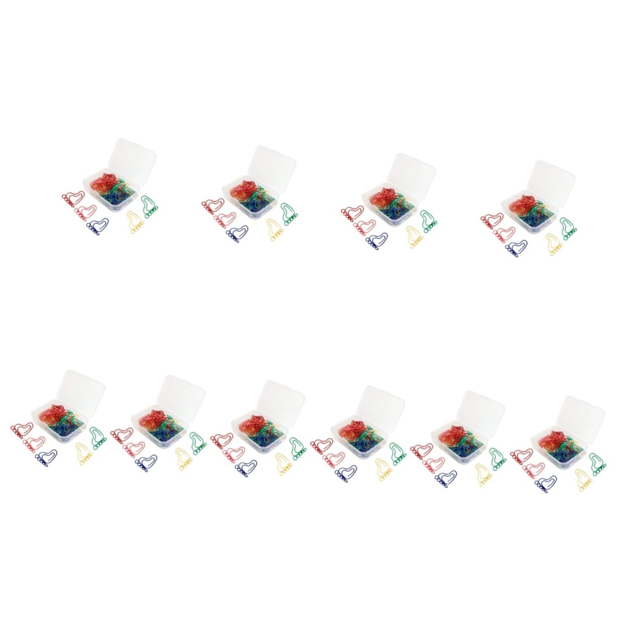 VILLCASE 300pezzi Graffette Accessori Per Cancelleria e Organizzazione Documenti Clip Decorative Per Scuola e Casa