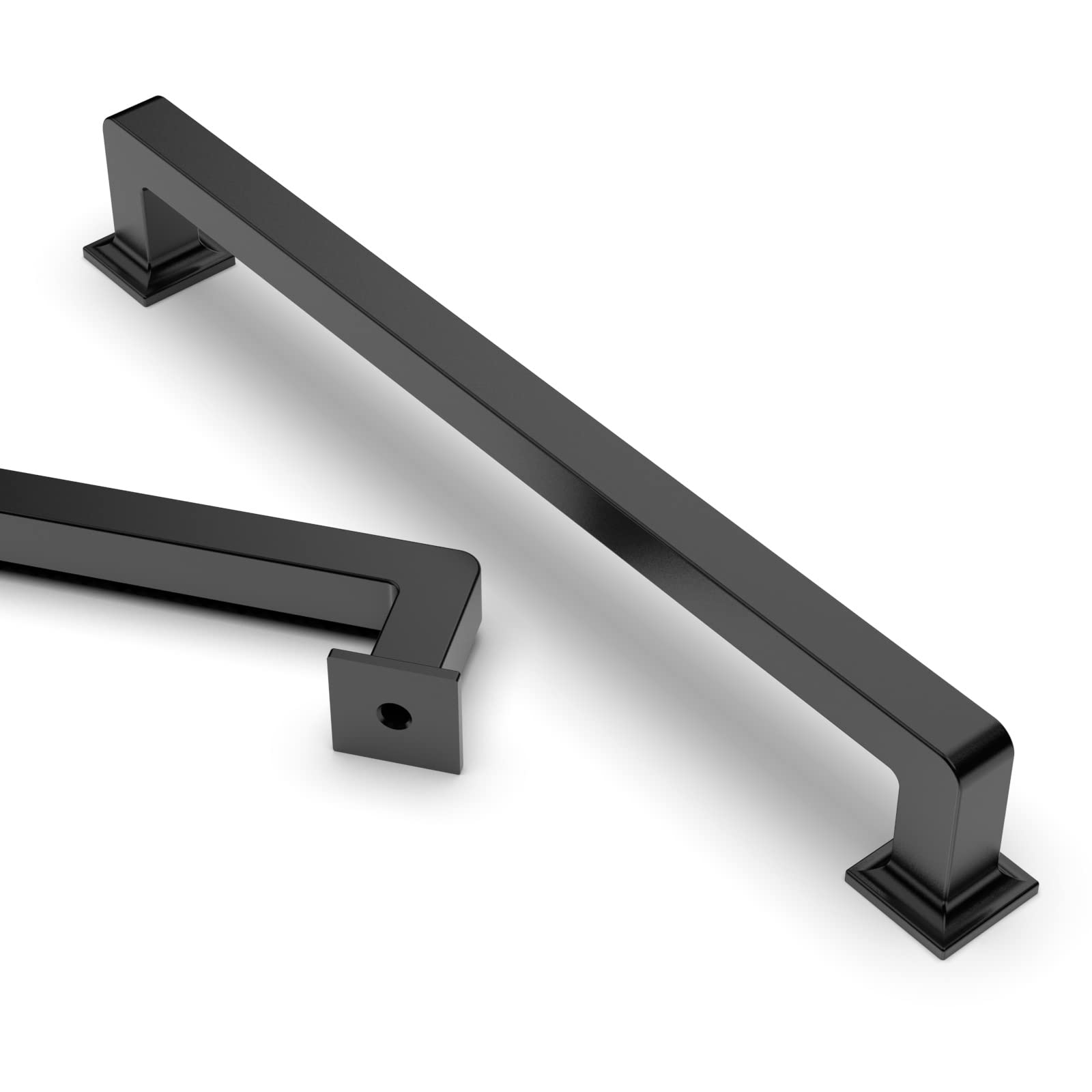 Asidrama 10 Pack 7 Inch(177mm) Matte Black Kitchen Cabinet Handles, Cabinet Pulls Kitchen Cabinet Hardware Cupboard Handles Drawer Pulls — image 1