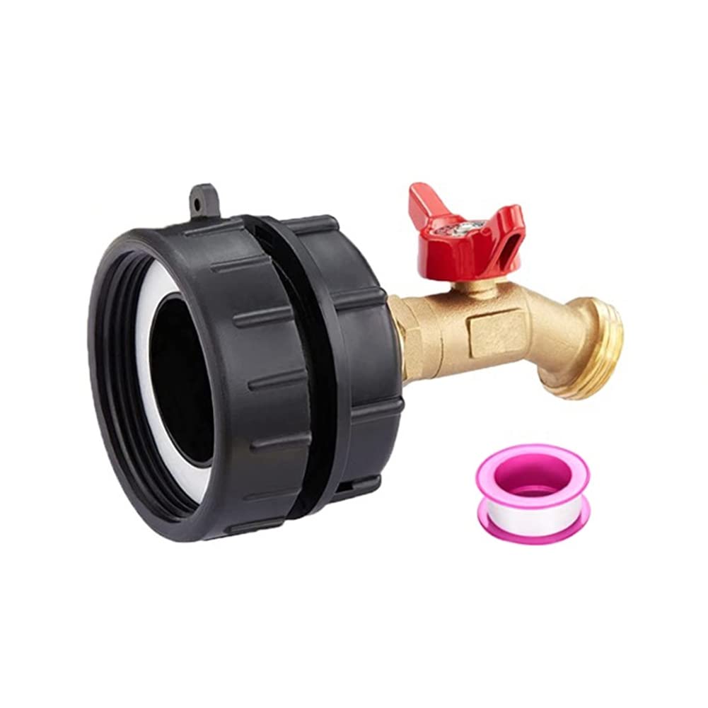 Pipe Valve Brass IBC Tote Fittings Adapter 275-330 Gallon Tote Valve