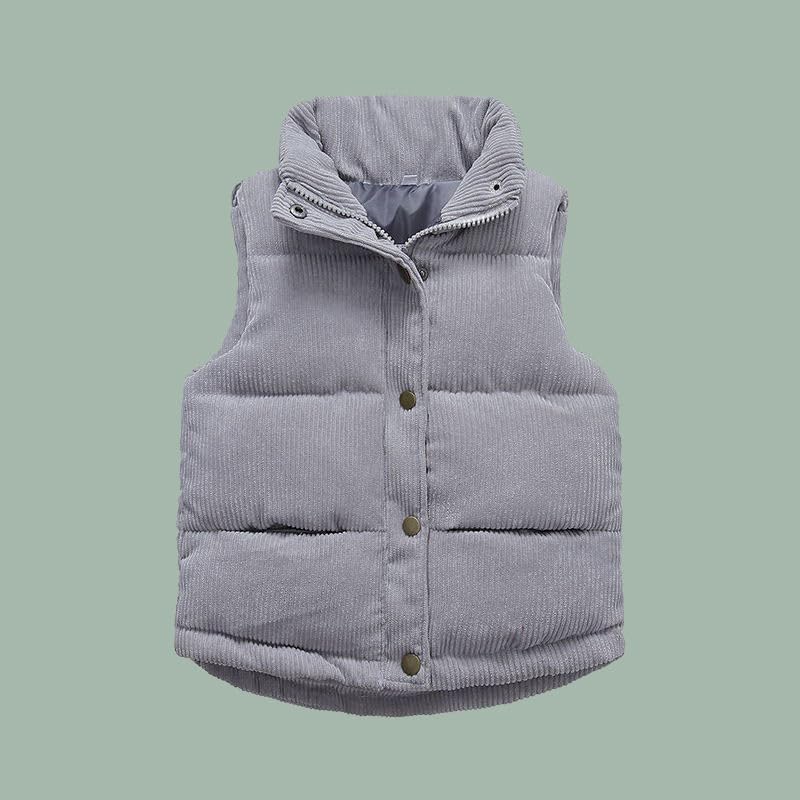 wodceeke Boys Girls Corduroy Vest Jacket, Kids Button Down Vintage Vest Coat Winter Warm Sleeveless Waistcoat 3-10 Years3