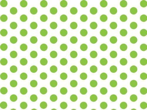 Green and White Polka Dot Tissue Paper - 20 Inch x 30 Inch - 48 XL Sheets