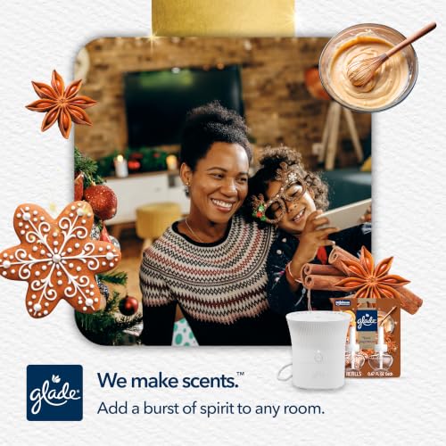 Glade Scent Flow PlugIns Air Freshener Starter Kit, Cozy Gingerbread, 1 Device + 1 Refill, 0.67 fl oz - image 5