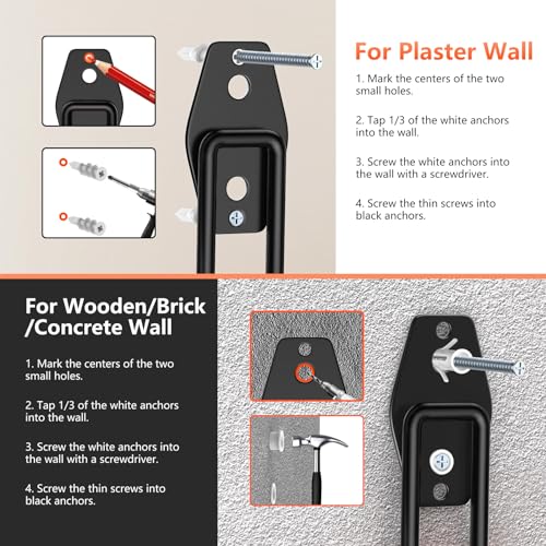 Garage-Hooks-Heavy-Duty8-Pack-47x26-in-J-Hook-SmallThicken-Bold-Wall-Mount-Garage-Storage-Hook-for-Organizing-ToolsLaddersBikesHoseBulk-Items