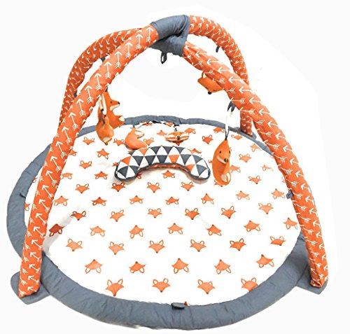 Bacati - Baby Activity Gyms & Playmats (Playful Fox Orange/Grey)