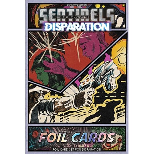 Image of Greater Than Games: Sentinels of The Multiverse: Disperation - Foil Card Pack 3, Cooperative Strategy Board Game Accessory, Premium Component Upgrade