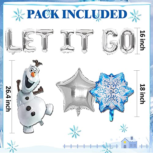 Maxiuss FROZEN-3RD-BALLOONS 13 Pcs Frozen Birthday Party Decorations-Snowman Birthday Party Balloons thumb #1