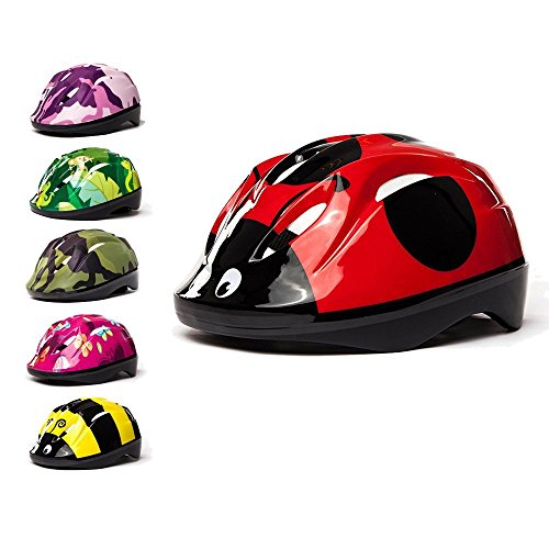 3StyleScooters® SafetyMAX® Casco para Niños - 6 Diseños Increíbles Bicicleta y Patinete - Cinta Ajustable - Opciones para Niños de 4 a 11 Años