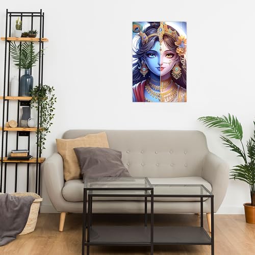 Image of Twinster Bal krishna Posters Photo for Pregnant Women, Baby Poster Self Adhesive (Size 45 cm by 30 cm) Pack of 1 (Design 16)